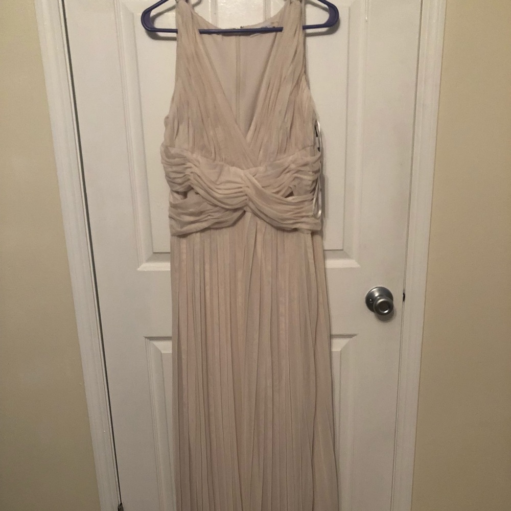 Cream color Calvin Klein formal gown